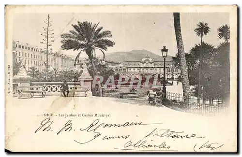 Nice - Les Jardins et le Casino Municipal - Cartes postales