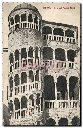 Veneto - Venezia - Venice - Italia - Italie - Scala del Palazzo Minelli Cartes postales