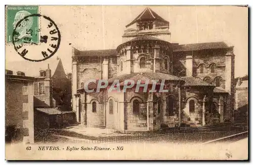 Nevers - Eglise Saint Etienne - Cartes postales