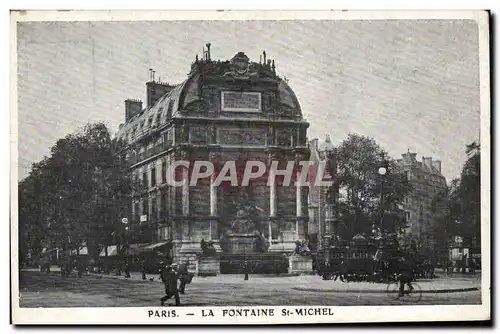 Paris - 4 - Fontaine Saint Michel - Cartes postales