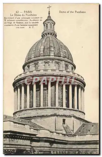 Paris - 5 - Dome du Pantheon - Cartes postales