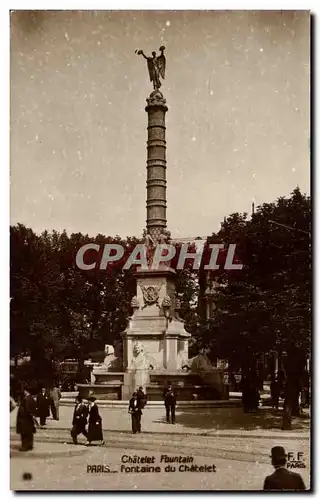 Paris - 1 - Fontaine du Chatelet - Ansichtskarte AK