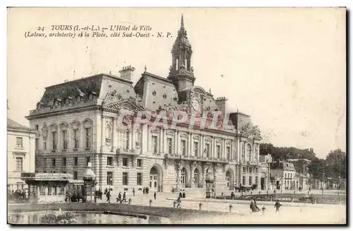 Tours Cartes postales Hotel de ville