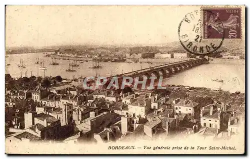 Bordeaux Cartes postales Vue generale prise de la tour Saint Michel