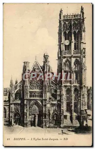 Cartes postales Dieppe L&#39eglise Saint Jacques