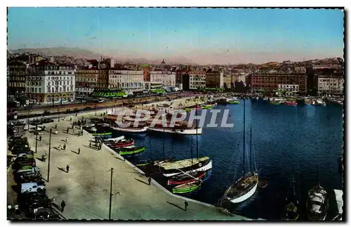 Cartes postales Marseille Le port et le quai des Belges