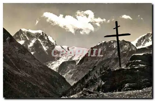 Cartes postales Vallon d&#39Arolla La croix de lucel et le mt Collon