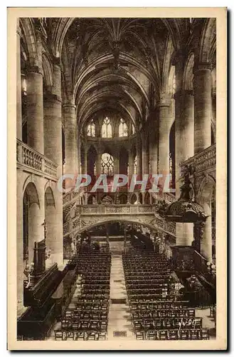 Paris Ansichtskarte AK Eglise Saint Etienne du Mont L&#39interieur Nef centrale