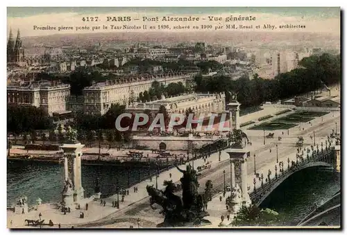 Paris Ansichtskarte AK Pont Alexandre Vue generale