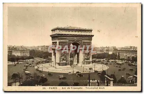 Cartes postales Paris Arc de triomphe