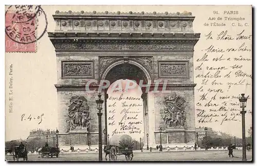 Cartes postales Paris Arc de triomphe de l&#39EToile