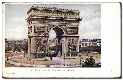 Cartes postales Paris Arc de triomphe de l&#39etoile