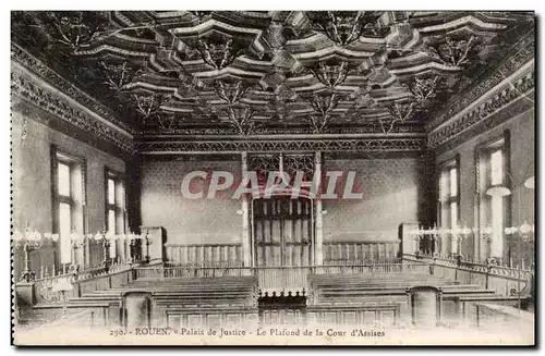 Rouen Ansichtskarte AK Palais de justice Le plafond de la cour d&#39assises