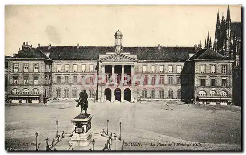 Rouen Cartes postales Place de l&#39hotel de ville