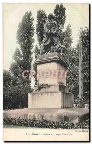 Rouen Ansichtskarte AK Statue de Pierre Corneille