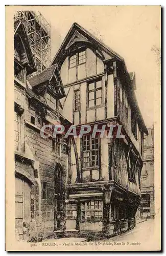 Rouen Cartes postales Vieille maison Rue St Romain