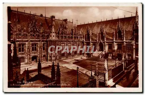 Rouen Cartes postales Palais de justice Ensemble vu de la rue aux juifs