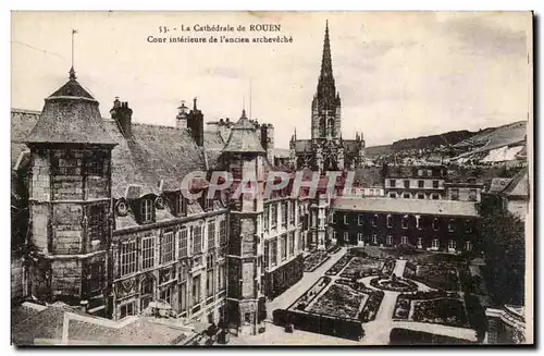 Rouen Ansichtskarte AK Cathedrale Cour interieure de l&#39ancien archeveche