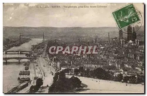 Rouen Cartes postales Vue generale prise cote Sainte CAtherine