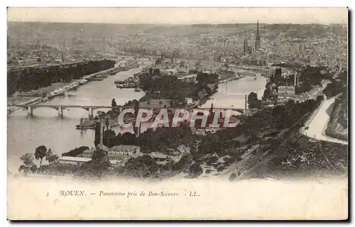 Rouen Ansichtskarte AK Panorama pris de Bon SEcours