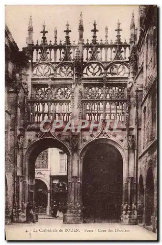 Rouen Cartes postales Cathedrale Prte Cour des libraires