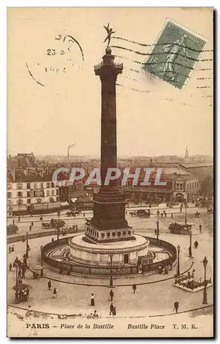 Paris Cartes postales place de la Bastille