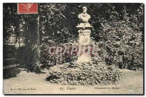 Paris Cartes postales Monument de Murger