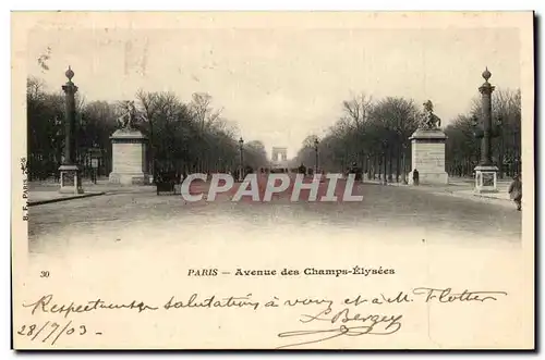 Paris Cartes postales Avenue des Champs Elysees