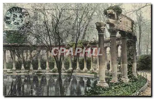 Paris Cartes postales Parc Monceau La colonnade