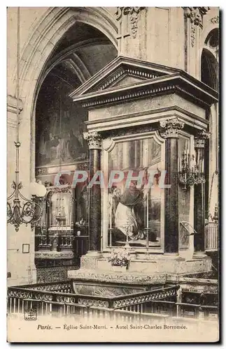 Paris Ansichtskarte AK Eglise Saint Merri Autel Saint Charles Borronee