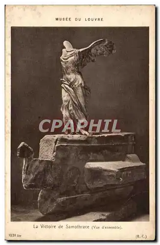 Paris Ansichtskarte AK Musee du Louvre Victoire de Samothrace