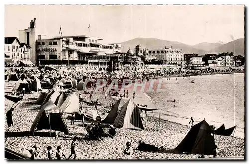 St Jean de Luz Ansichtskarte AK la plage et le casino