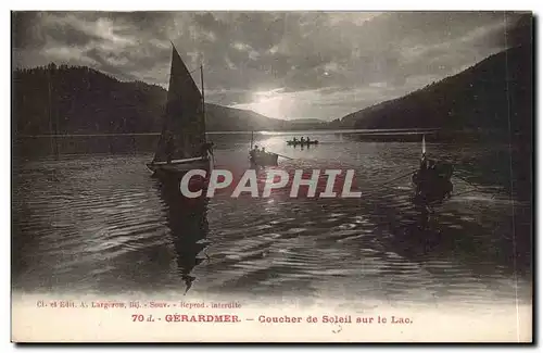 Cartes postales Gerardmer Coucher de soleil sur le lac