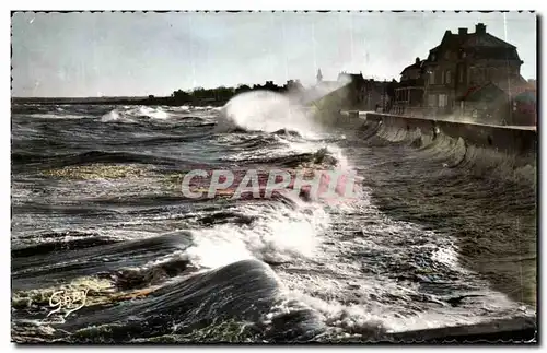 Ansichtskarte AK Grandcamp les bains Effet de vagues