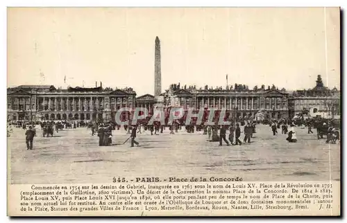 Paris Cartes postales Place de la Concorde