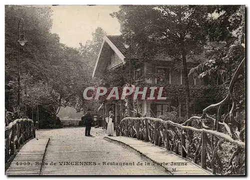 Paris Ansichtskarte AK Bois de Vincennes Restaurant de la porte jaune