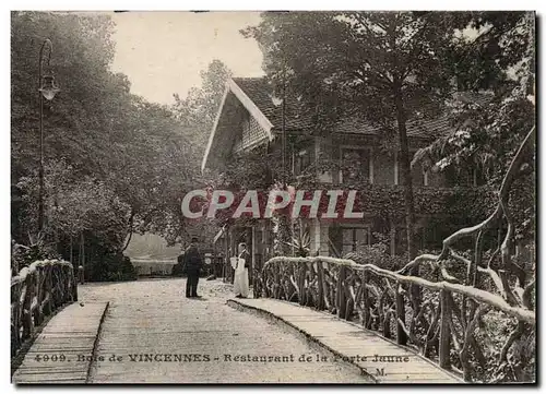 Paris Cartes postales Bois de Vincennes Restaurant de la porte jaune