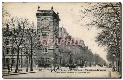 Paris Ansichtskarte AK Boulevard Saint Germain Ministere de la guerre