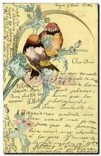 Cartes postales FAntaisie Oiseaux