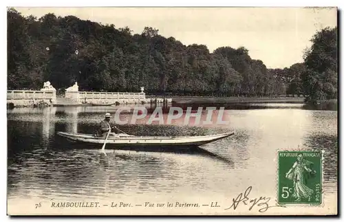 Ansichtskarte AK Rambouillet Le parc Vue sur les parterres