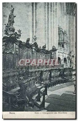Cartes postales Mainz Dom Chorgestuhl des Westchors