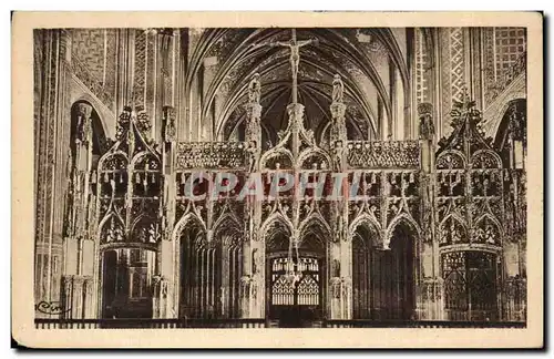 Cartes postales Albi Interieur de la cathedrale Ste Cecile Detail des sculptures