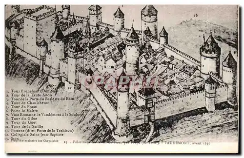 Cartes postales VAudemont avant 1636