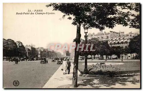 Paris Ansichtskarte AK Rond point des Champs Elysees CArre Marigny