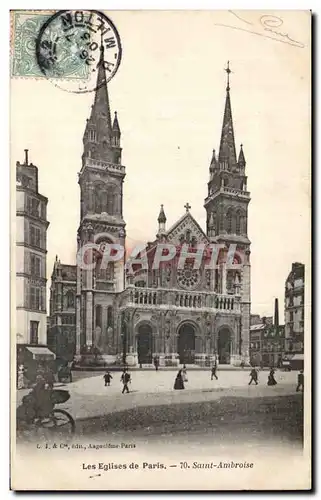 Paris Cartes postales Eglise Saint Ambroise