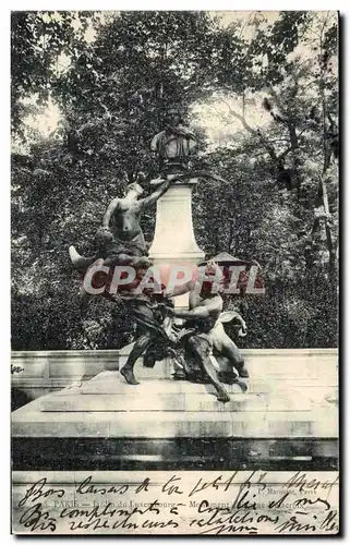 Paris Ansichtskarte AK Jardin du Luxembourg Monument Eugene DElacroix