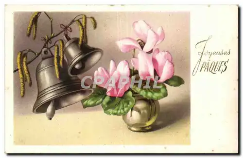 Cartes postales Fantaisie Paques Easter Cloche