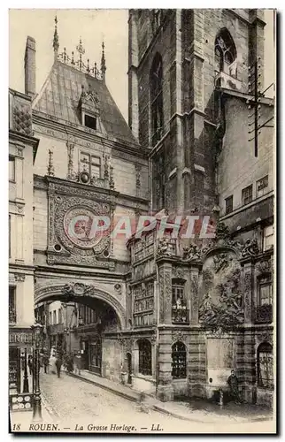 Cartes postales Rouen la grosse horloge