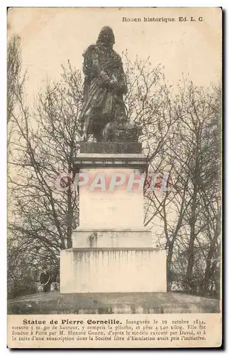 Ansichtskarte AK Rouen Statue de Pierre Corneille