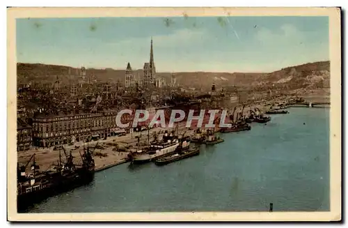 Cartes postales Rouen La ville musee Vue generale prise du transbordeur